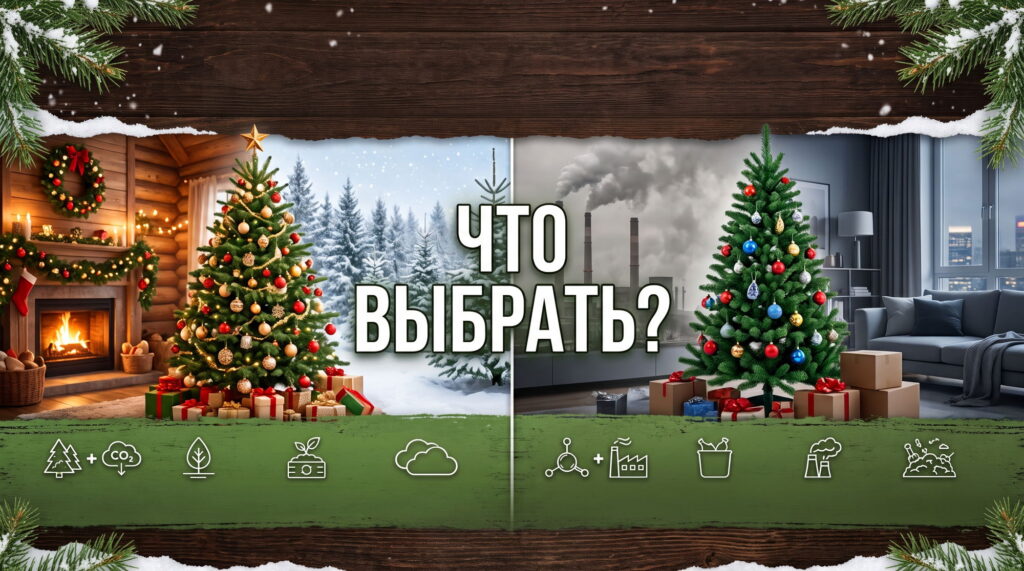 Почему натуральная ёлка экологичнее искусственной